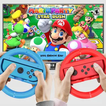 

Nintend Switch Accessories Racing Steering Wheel Handle Grips Thumb Caps for Nintendo Switch Joycon Nintendoswitch Games