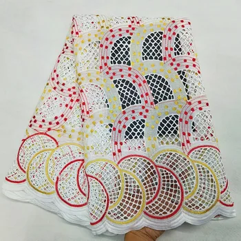 

white african lace fabric 2020 high quality lace swiss voile lace in switzerland brode coton africain hot sale 5yard