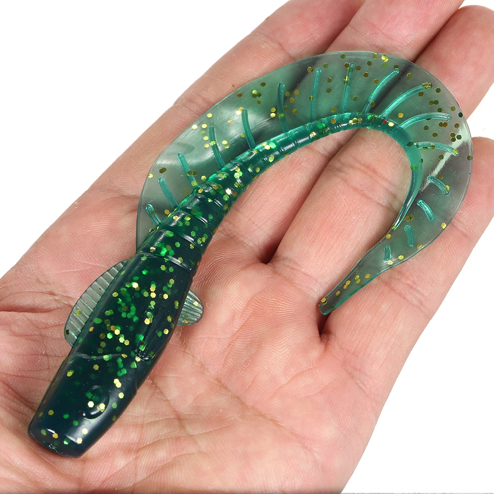 5PCS 11.5cm/13g Soft Bait Fish Fishing Lure Tail Soft Bait Artificial Sea Fishing Lures Life-like Fishing Tackle Pesca