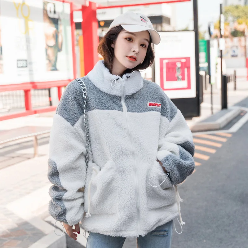 

Winter Clothes Large Size Warm National Trends Drawstring Berber Fleece Cardigan Hoodie Coat Men's Couple Clothes Lambs Wool Jac