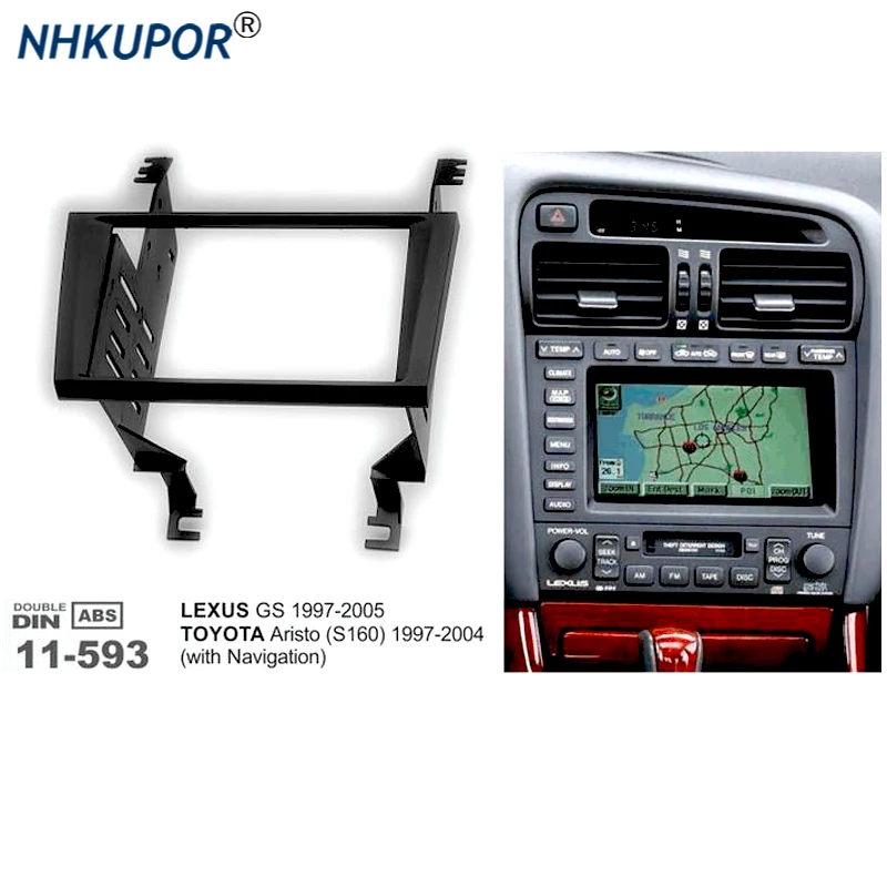 11593 Car Stereo Radio Fascia Plate Panel Frame Kit For Toyota Aristo