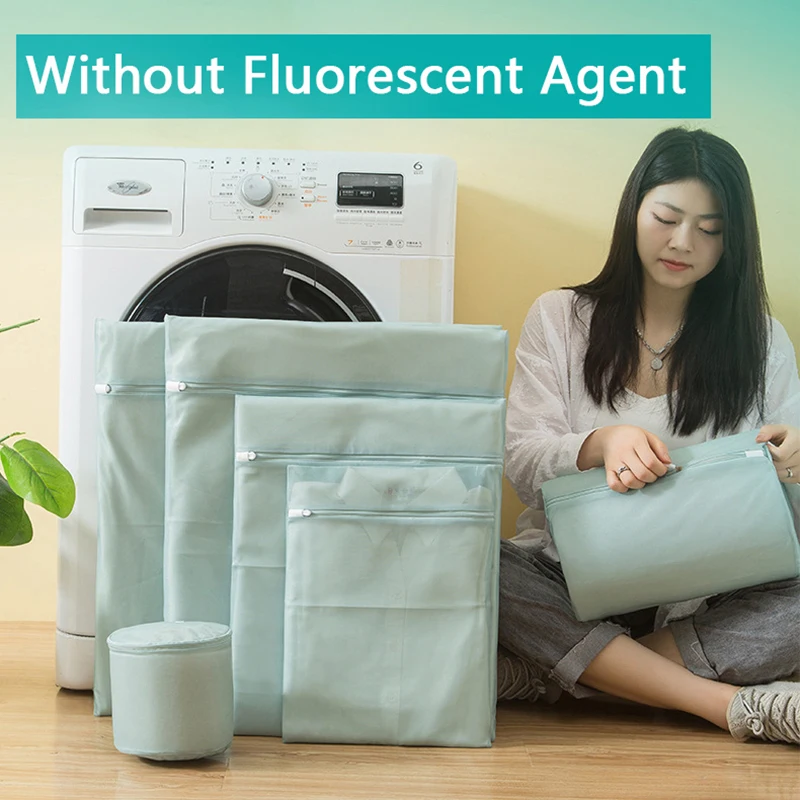 

Fresh Lemon Green Laundry Bag For Clothes Underwear Lingerie Bra Home Wash Accessory High Quality Mesh Bag For Washing Machine