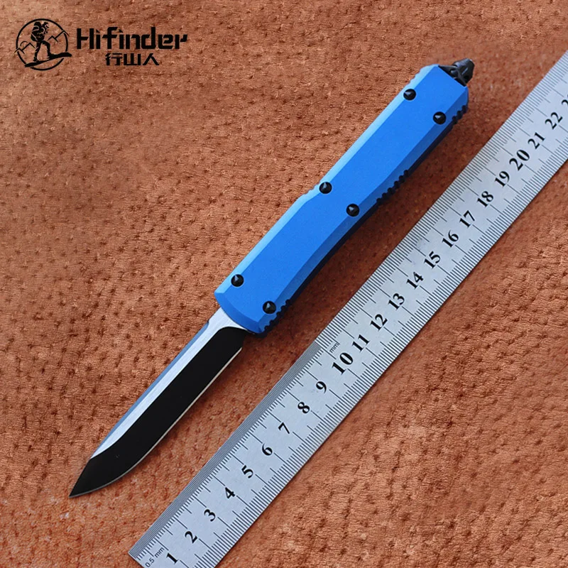 Тактический нож HIFINDER D2 алюминиевый инструмент с черным лезвием пять цветов ручка