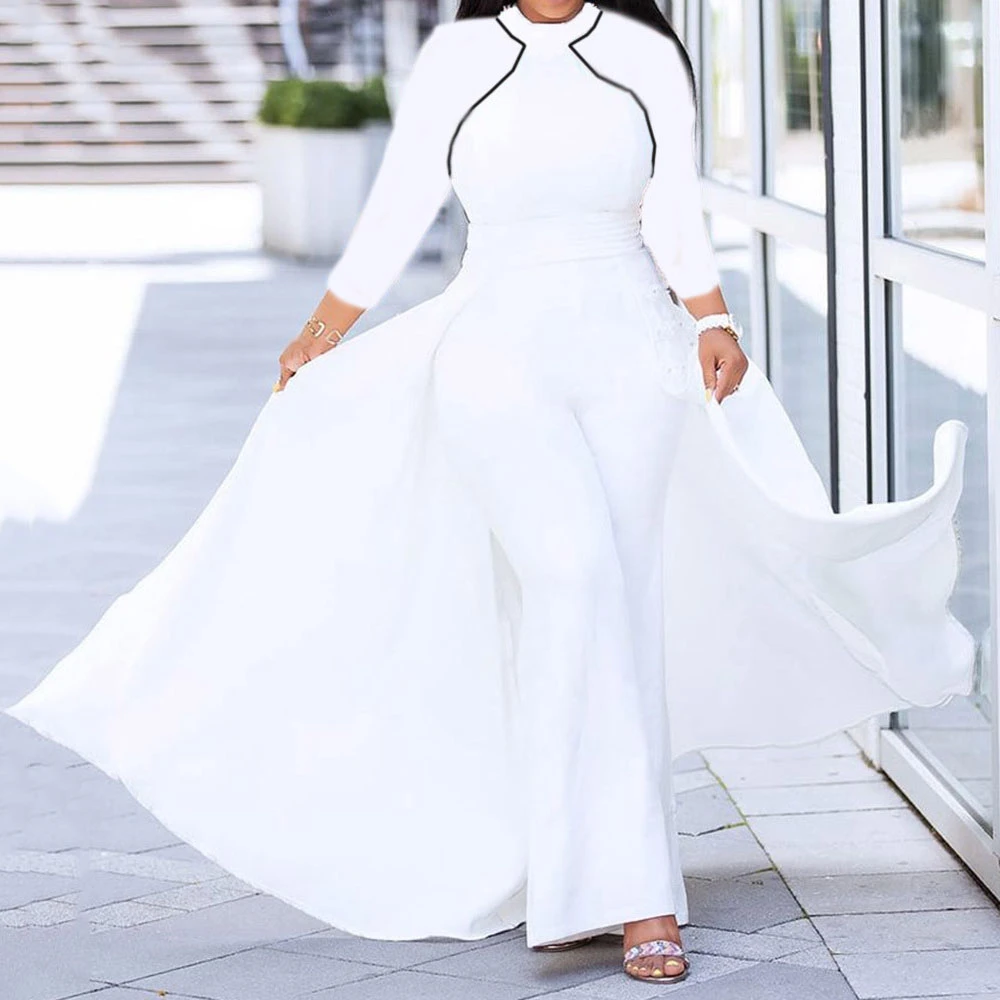 plus size white jumpsuits for wedding