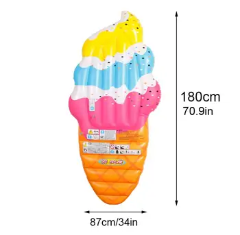 

180cm Icecream Toy Float Inflatable Ice Cream Swimming Float For Summer Beach Pool Swim Ring Water Fun Pool Toys For Adult Kids