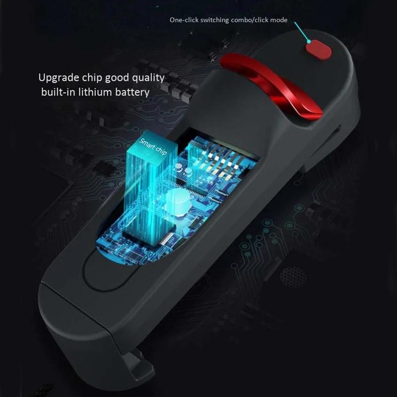  FULL-for Pubg Mobile Game Trigger Mobile Gamepad Controller for Android/IPHONE(Red Black)