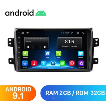 

Android 9.1 Car Radio Multimedia Video Player For Suzuki SX4 2006-2013 2Din Car Stereo Autoradio GPS Navigation Wifi BT 2G+32G