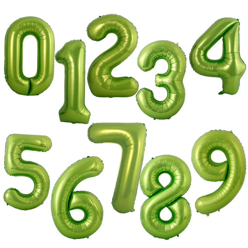 40 inch number balloon 1 2 3 4 5 Number Digit Helium foil Ballons Baby Shower Birthday Party Wedding Decor Supplies | Дом и сад