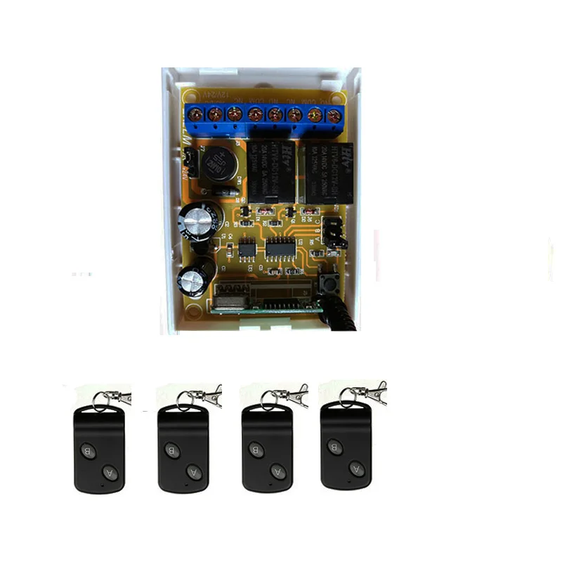 DC12V DC24V 2CH реле Беспроводной дистанционного Управление переключатель приемник