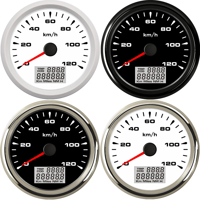 7 цветов 120 км/ч яхта лодка gps Спидометр 85 мм цифровой приборной панели мото rcycle лодка с тахометром painel Универсальный moto atv