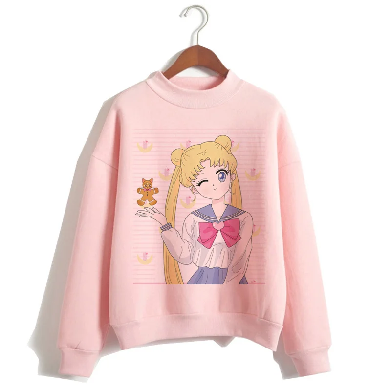 362 sailor moon cartoon women hoodie korean style Sweatshirt Oversized kawaii streetwear female Hoodies ulzzang harajuku Graphic - Цвет: 362