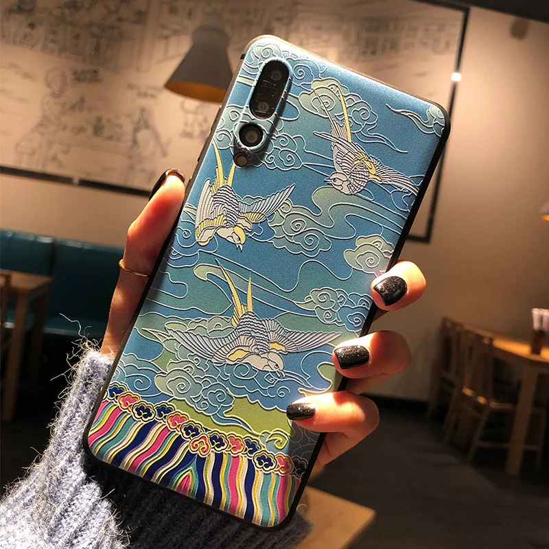 Для Huawei Honor 20 Pro 20i V20 V30 Note 10 Nova 5T 6 5 4 Plus Mate 30 20X 9 Lite 3D рельефный чехол для защиты от