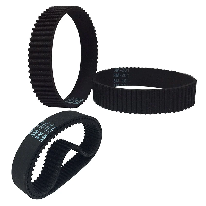 

3M Round Rubber Timing Belts Closed-Loop 564 To 633mm Length 6/10/15mm Width Timing Belt Efficient Transmission HTD Drive Belts