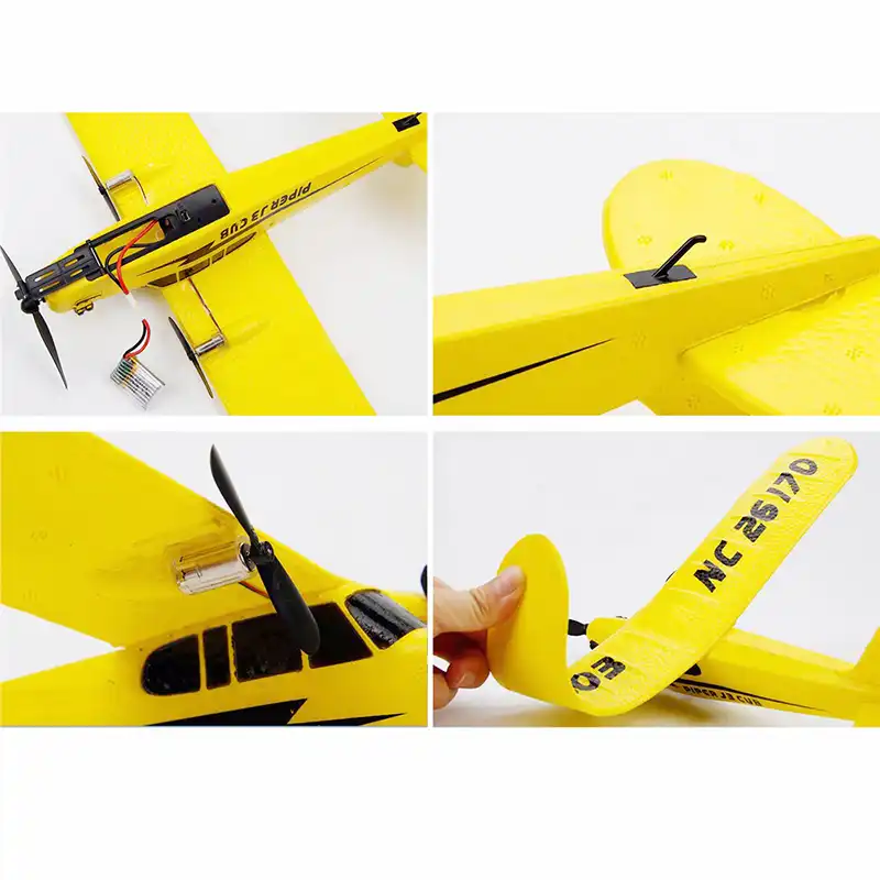 Fx 803 2ch Remote Control Glider Aerodone Wing Audult Foam Plane Toys Yellow Models Kits Interstruct Aircraft Non Military