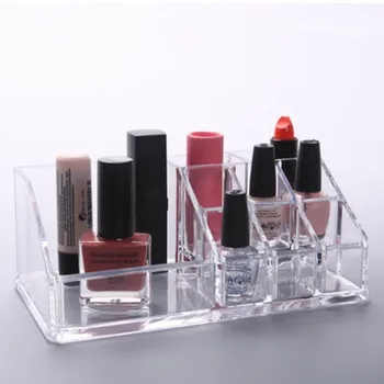 

Desktop Lipstick Nail Gel Cosmetic Storage Box Acrylic Transparent Jewelry Makeup Organizer Makeup Tool Kit