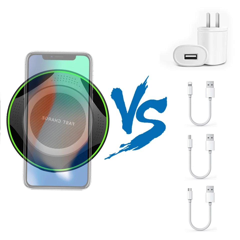 Универсальное беспроводное зарядное устройство Qi приемник для iPhone 7 6s 6 Plus 5 5C Micro usb type C беспроводной зарядный адаптер для samsung huawei