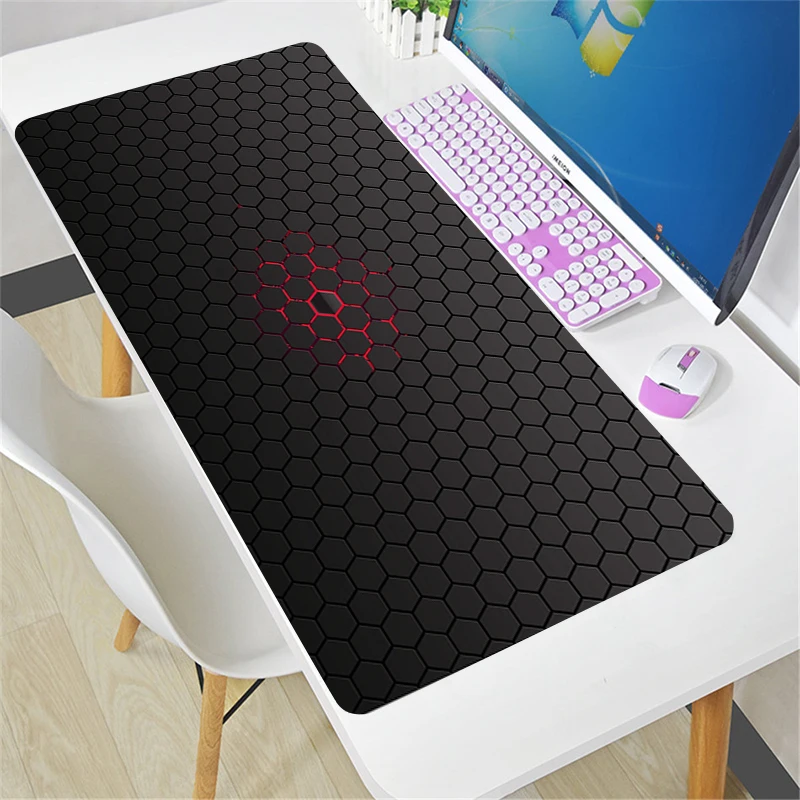 Anime Geometric 900 X400mm Anime Pad Mouse HD Print Computer Gamer Locking Edge Mousepad XXL Keyboard PC Mice Mats Pad for csgo