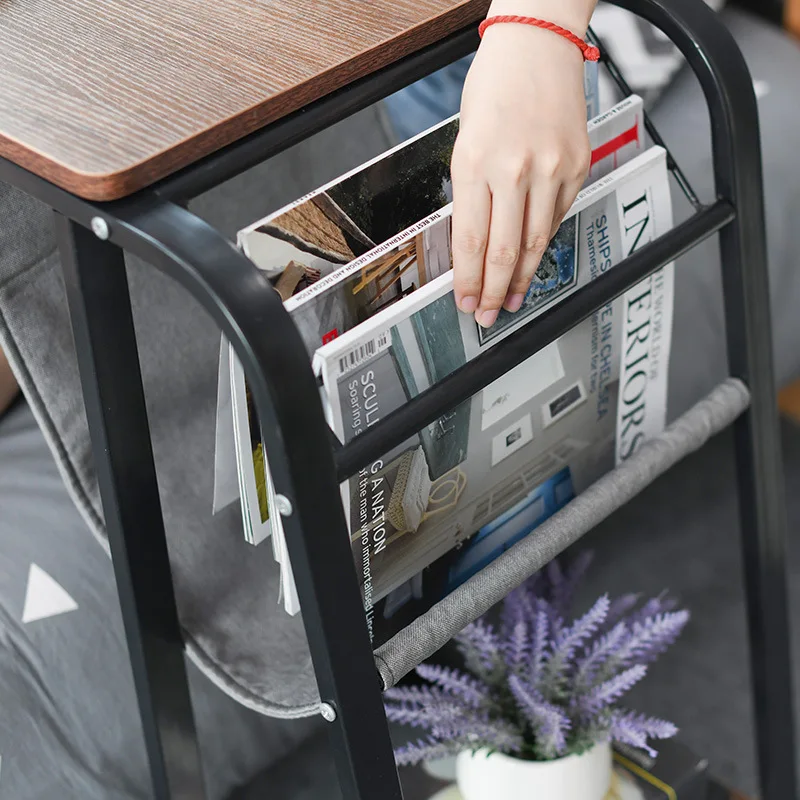 Adjustable Bedside Table Cabinet Mordern Mobile Lift Lazy Laptop Bed Table Stand Notebook Desk on Bed Sofa