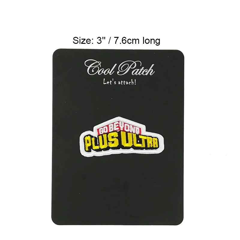 

My Hero Academia Go Beyond Plus Ultra Embroidered Iron on Sew on Patch Japan anime stickers