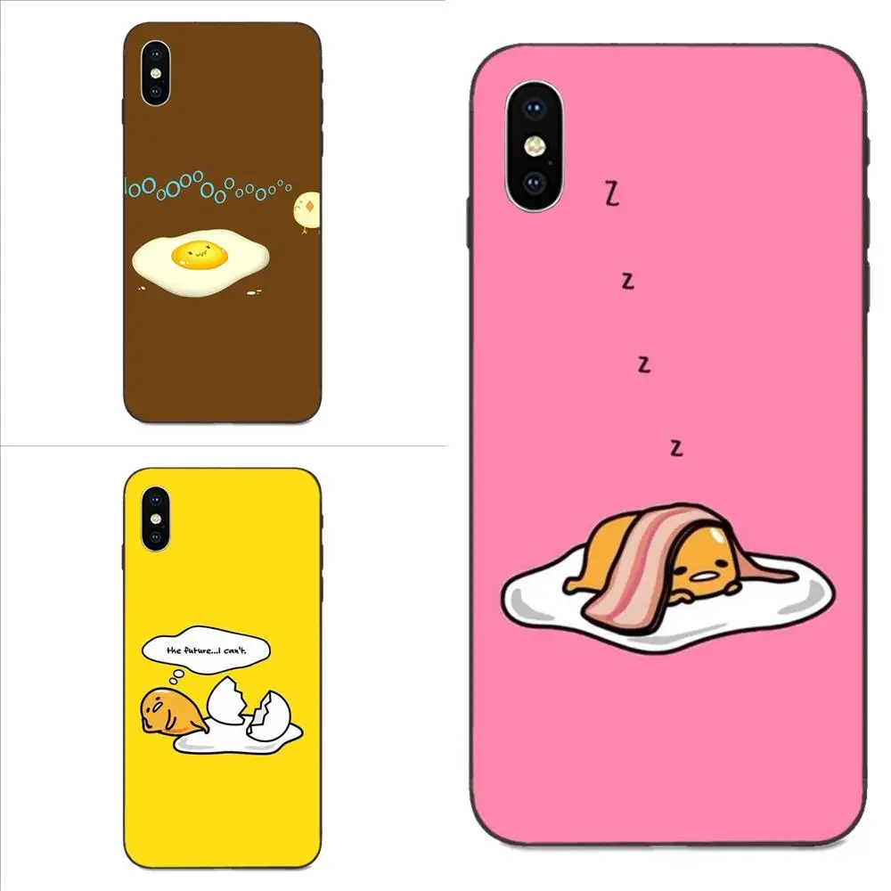 Защитные чехлы из ТПУ для Apple iPhone 4 4s 5 5S SE 6 6S 7 8 Plus X XS Max XR Kawaii Yellow Egg|Чехлы-накладки| |
