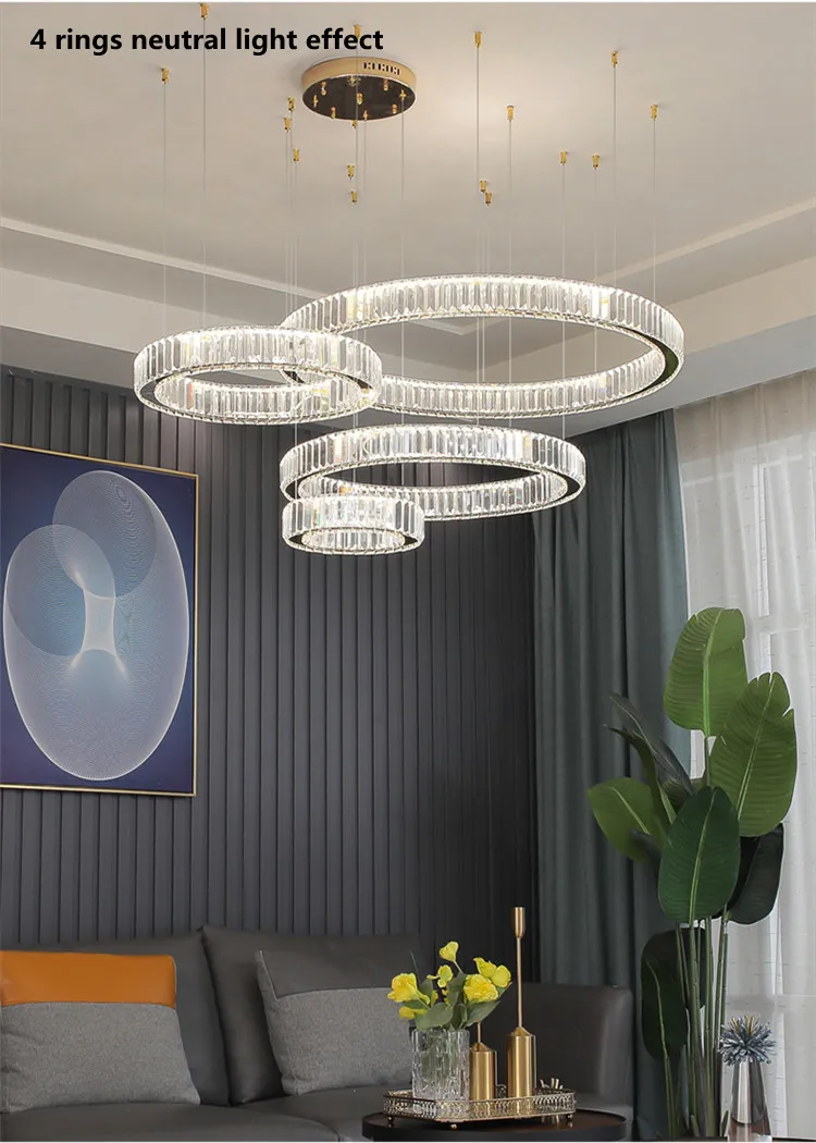 Modern Living Room Crystal Led Remote 