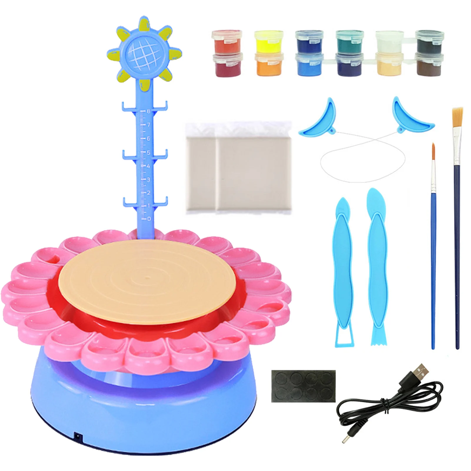 20€67 sur Kit roue poterie Bginners pour enfants avec peintures à l'argile  et outils bricolage jouet - Multicolore - Autre jeux d'imitation - Achat &  prix