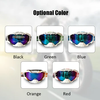 

Hot Motorbike Goggles For Outdoors Mountaineering Motocross Mountain bike With Glasses Cycle Gear Motorcycle Rider Equipped Colo