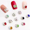 10pcs/pack 3d Crystal Nail Stones 8.6*7.6cm Gold Bottom AB Protein Glitter Diamond Pile Drill Alloy Nail Jewerly Rhinestones#11 1