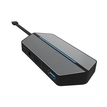 

USB-C Multifunctional Hub Type-C To HDMI 8-in-1 Converter HUB Extension Dock For Notebook/Phones with Type C interface 406#2