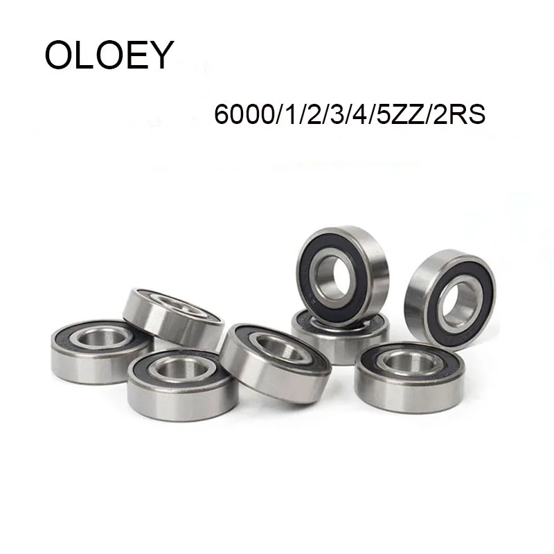 6000 6001 6002 6003 6004 6005 Zz 2Rs Cuscinetto A Sfere Sigillato In Gomma A Gola Profonda Cuscinetto Schermato In Metallo Con Alta Qualità 2/4 Pezzi