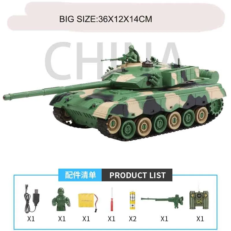 Kingtoy Rc боевой танк с пультом дистанционного управления большой масштаб