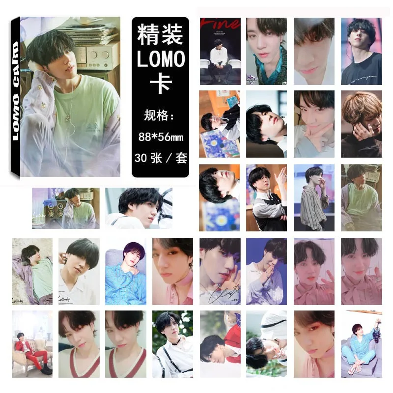 30 шт./компл. K-pop GOT7 Фотокарта YuGyeom Одиночная 01 Мода Высокое качество альбом