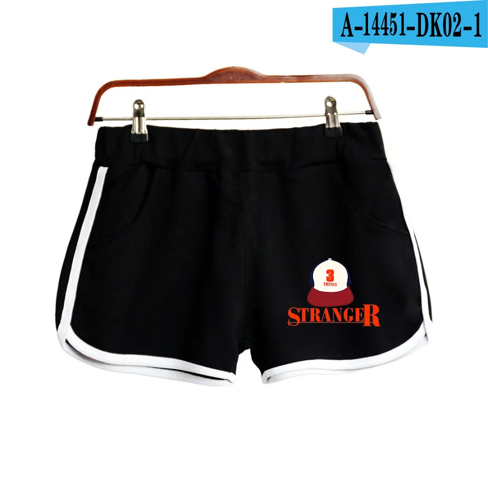 New Summer Shorts Monster story Women Casual Shorts Workout Waistband Skinny Short
