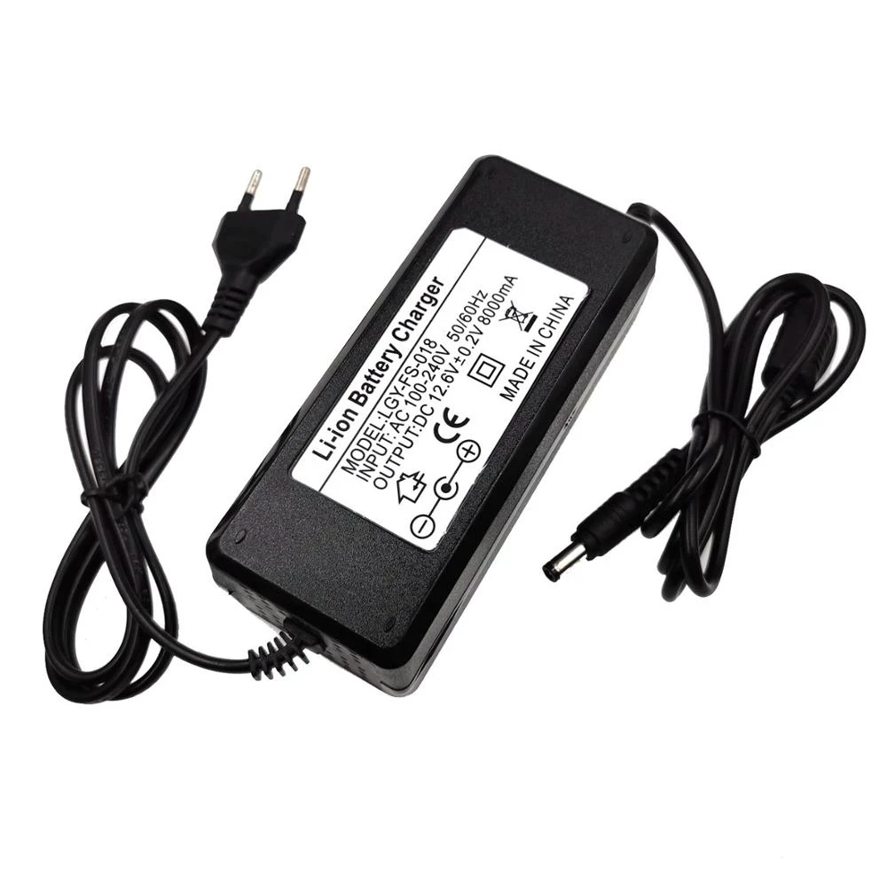 12.6v 8a 18650 carregador de bateria de
