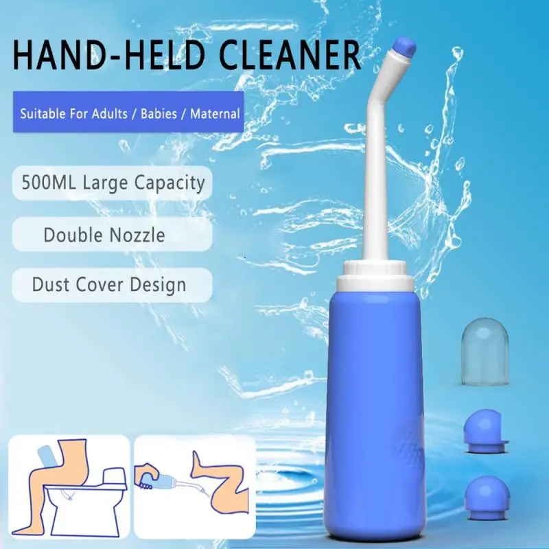 2021 500ml Portable Bidet Sprayer Personal Handheld Travel Toilet Hygiene Bottle 
