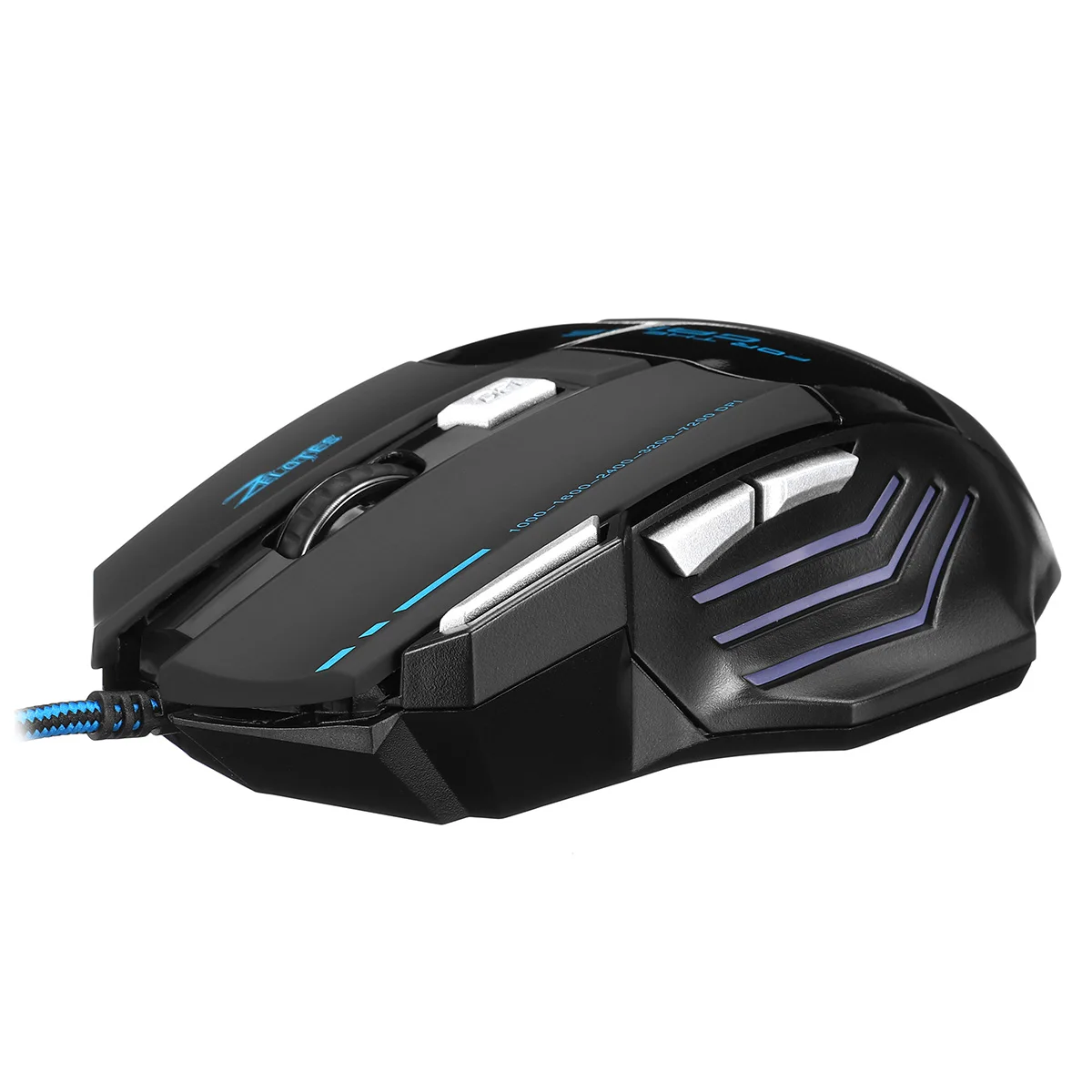 7200DPI 5500 dpi/7200 dpi USB Проводная светодиодный игровая мышь 7 кнопок Эргономическая оптическая геймерская мышь для ПК компьютера ноутбука - Цвет: 7200DPI