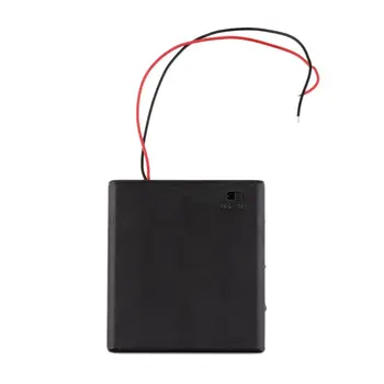 

Battery Cover Box Plastic Holder with ON/OFF Switch for 4 x AA Batteries Wholesale dropshipping