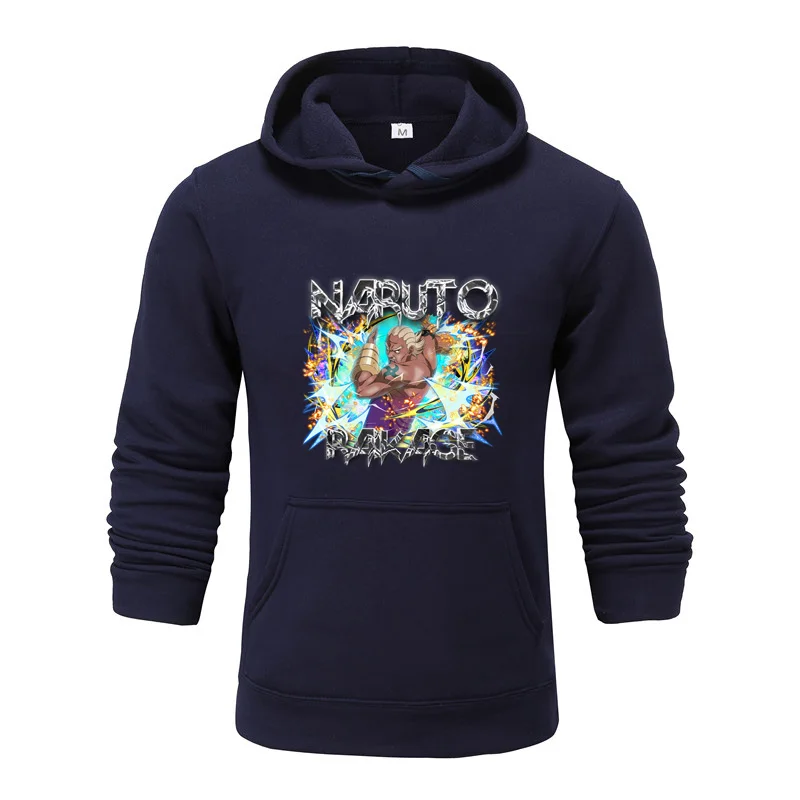 

Graffiti Letter Print Plus Velvet Sweatshirt Men Harajuku Fleece Hoodie Hip Hop Stranger Things Hooded Hoodies