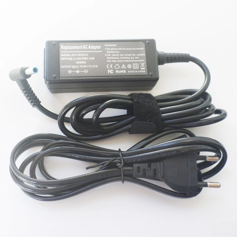 

New Notebook Battery Charger Power Supply Cord For HP Chromebook 14 11 G3 G4 719309-001 19.5V 2.31A 45W Laptop AC Adapter +Cable