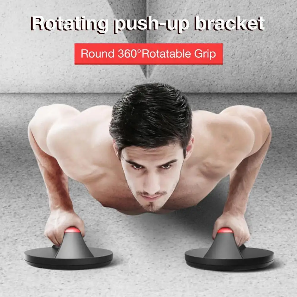 

1 Pair Of Rotating Push Up Stands Bars Push-Up Bar - Rotating Push Up Bars Reduce Wrist Strain - Professional Quality