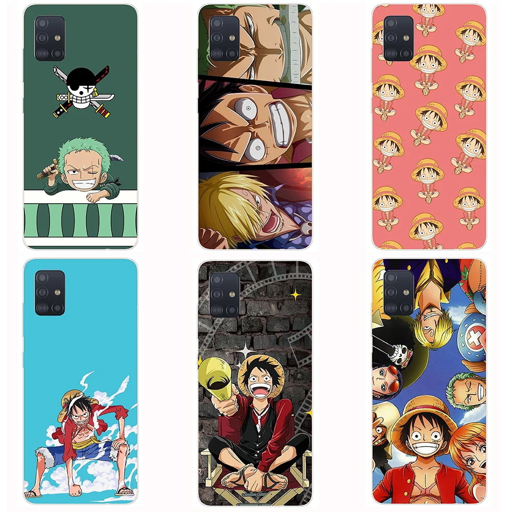 

One Piece for Samsung Galaxy A51 Case Transparent silicon Soft A 51 Shell Case Full Protective flexible Funda coque etui bumper