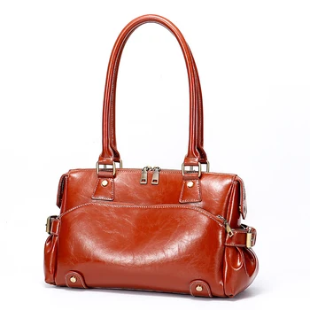 

2020 New Woman Handbags Luxury Genuine Leather Women Designer Shoulder Messenger Bags Fashion Female Vintage Totes Crossbody Bag