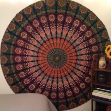 Круглая сумка для пляжного коврика, пляжное полотенце, Круглый пляжный бассейн, домашнее полотенце для душа, одеяло, скатерть, коврик для йоги 8# P6