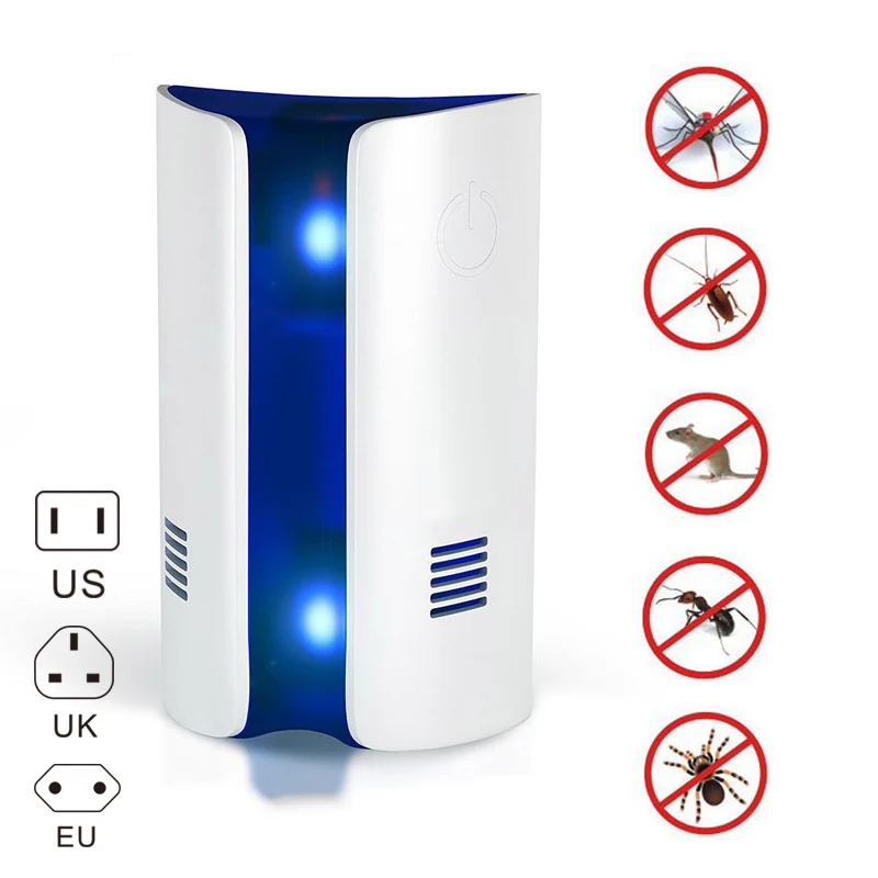 

HOT Ultrasonic Pest Repeller Plug In Electronic Repellant with Dual Night Light for Mice Mosquito Flea LSF