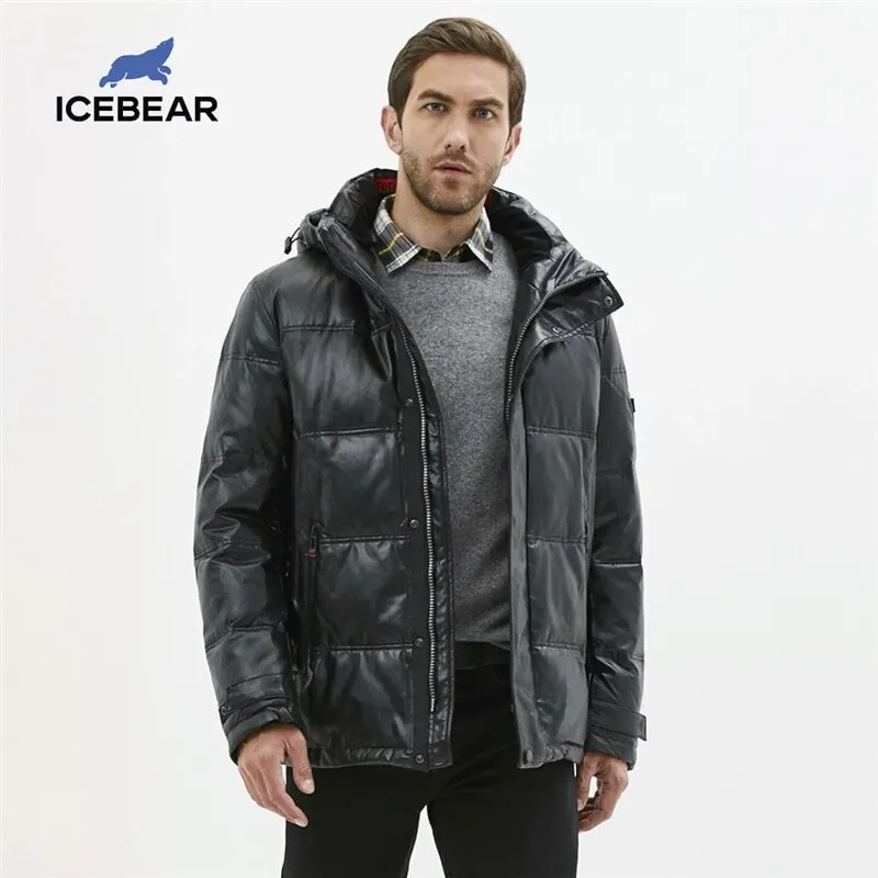 ICEbear 2020 зимняя куртка мужская с хлопковой подкладкой дышащая плотная и теплая