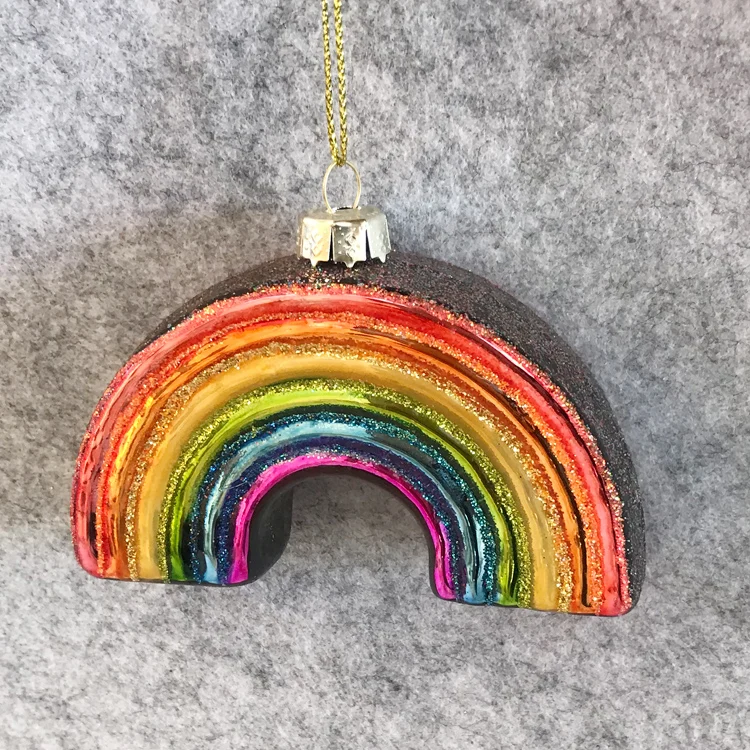 3 inch Christmas tree decoration glass creative pendant window gift foreign trade doll toy collection