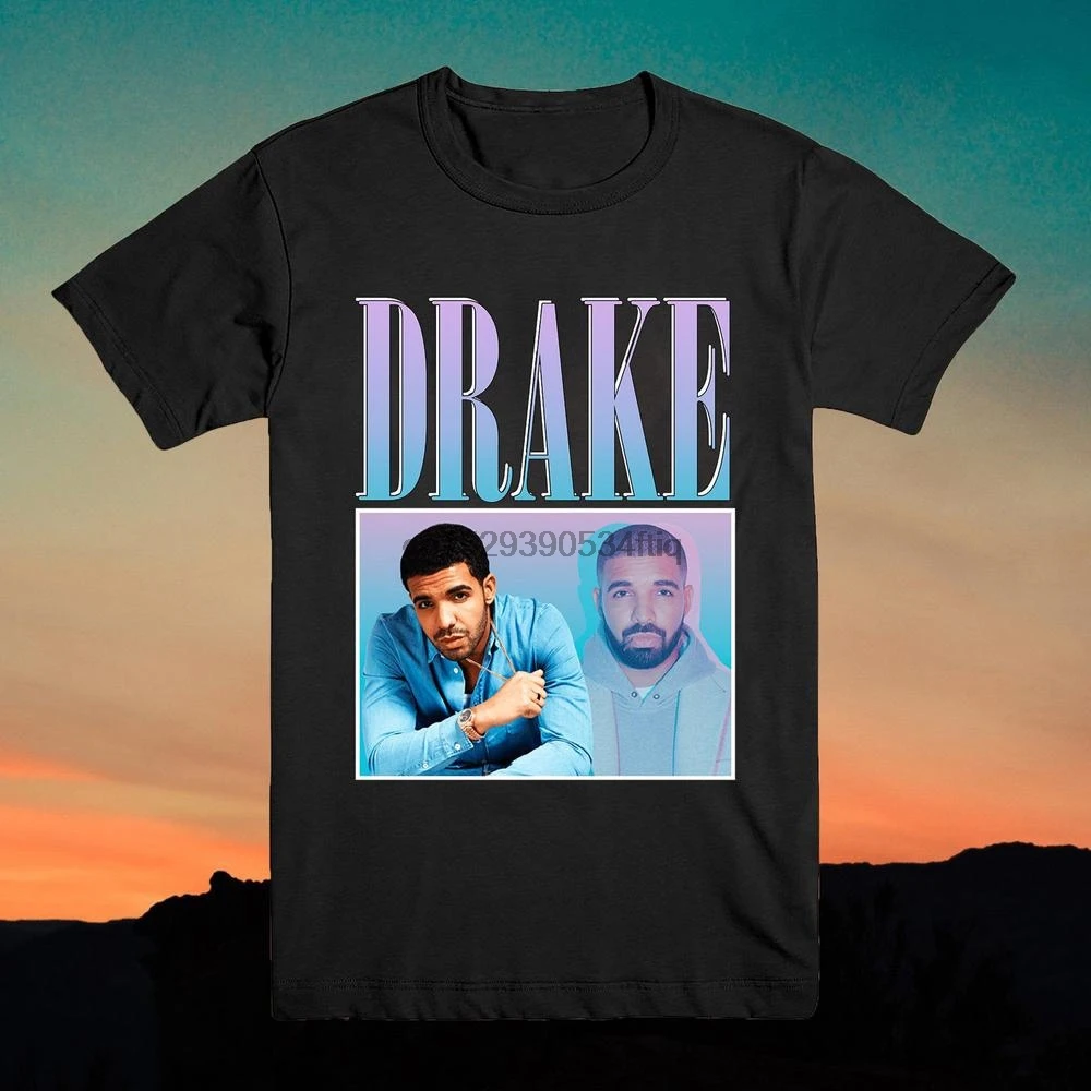 Футболка-Рэппер Drake the Rapper Винтажная футболка с надписью 90 | Мужская одежда