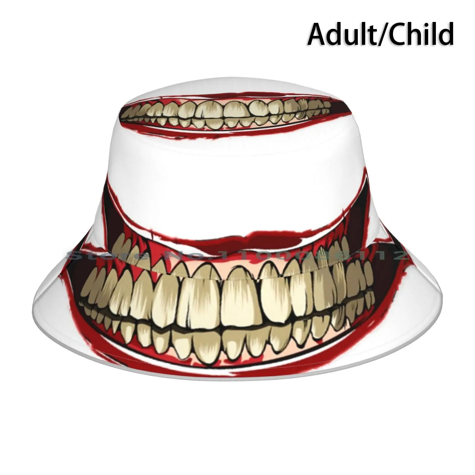Joker Smile Face Mask Bucket Hat Sun Cap Anime Persona 5 Mouth Smile Funny Shin Megami Tensei Arsene Face Game Movie Phantom