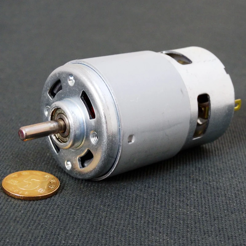 RS-775 с источником питания от постоянного тока, 6 V-15 V 12V 12000 об/мин высокого Скорость высокое Мощность большой электрическая дрель и шуруповерт/сад Электрический мотор вентилятора охлаждения