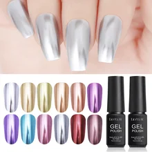 LILYCUTE 7 мл гель с металлическим эффектом лак для ногтей зеркальный эффект Сияющий дизайн долговечный замачиваемый Светодиодный УФ Гель-лак для ногтей 12 цветов